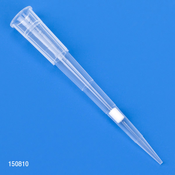 Globe Scientific Filter Pipette Tip, 0.1 - 20uL, Certified, Universal, Low Retention, Graduated, 54mm, Natural, STERILE, 96/Rack, 10 Racks/Box Pipette Tip; Universal; universal pipette tips; low retention tips; filtr tips